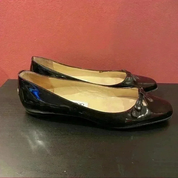 Jimmy Choo Patent Leather Ballet Flats - Picture 2 of 8